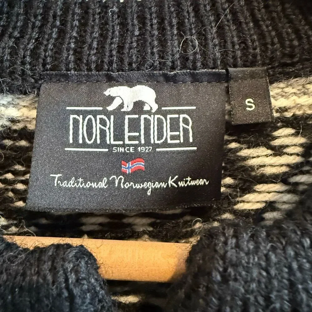 Norlender Icelandic Cardigan Sweater Size S